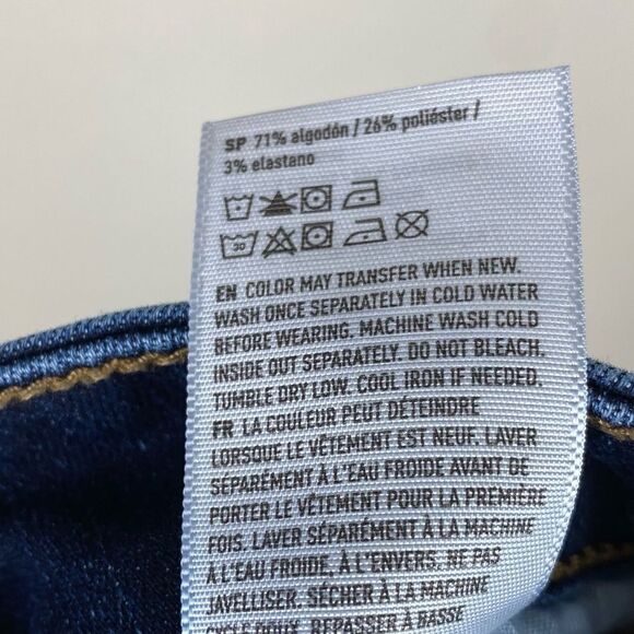 American Eagle Dark Wash Hi Rise Shortie Denim Shorts - Picture 5 of 5